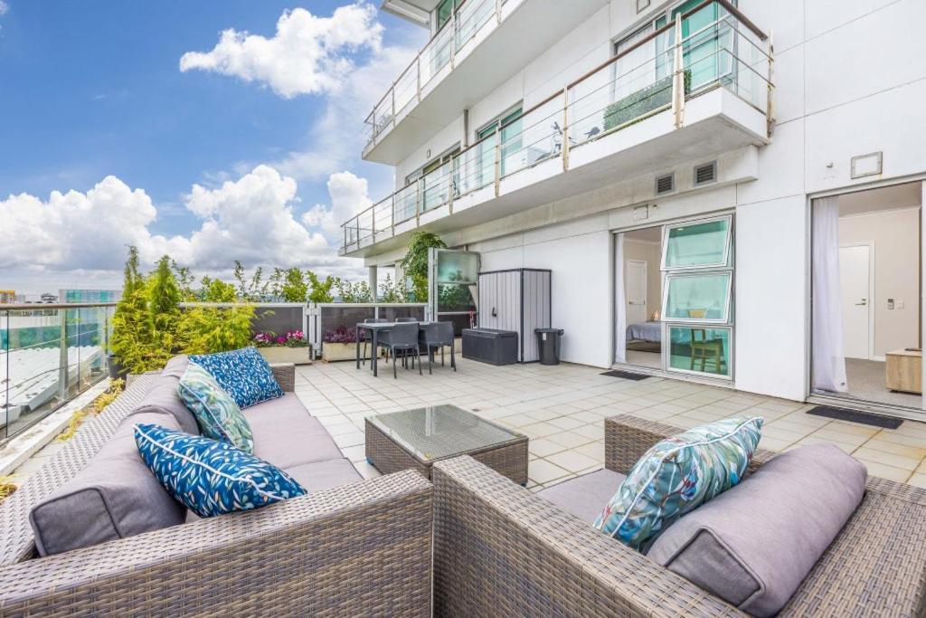Ferienwohnung Waterfront Studio 56 Auckland Viaduct Exterior foto